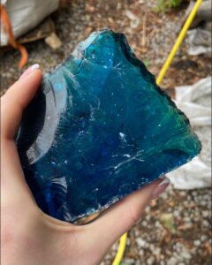 Кусковое стекло BLUE