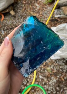 Кусковое стекло BLUE